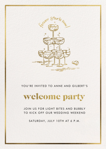 Coupe Tower - Welcome Party Invitation by kate spade new york
