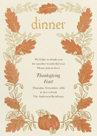 Gilded Fall - Party Invitation by Paperless Post