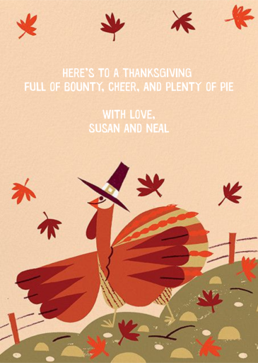 Fowl Weather (Greeting) - Thanksgiving Card by Paperless Post - Back