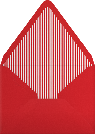 Tropical Christmas Palm Invitation Envelope