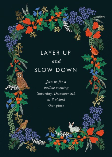 Winter Floral - Winter Party Invitation by Rifle Paper Co.