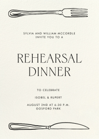 Table for Two - Rehearsal Dinner Invitation by Paperless Post