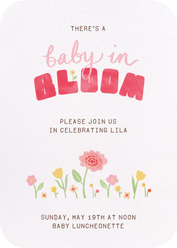 Baby in Bloom - Baby Shower Invitation by Paperless Post