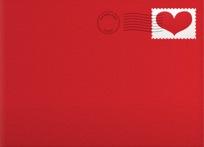 Four Photo Title Card - Paperless Post Envelope