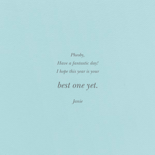 Hydrangea Birthday - Greeting Card by Paperless Post - Back