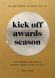 Sparkly Disco Ball - Viewing Party Invitation by Paperless Post