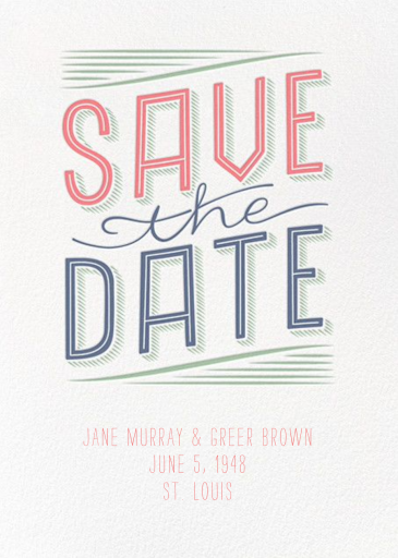 Folksy Save The Date - Bar & Bat Mitzvah Save the Date by Crate & Barrel