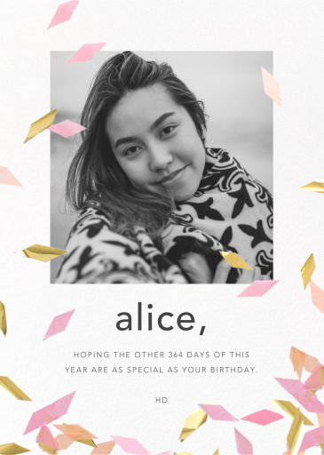 Flutter Photo - Birthday Card by CONFETTISYSTEM