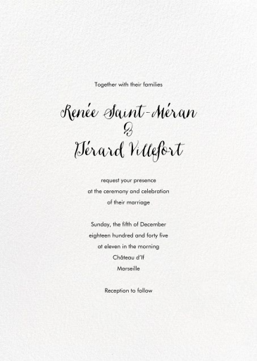 Our Journey Begins (Double Sided) - Invitation by Paper Source - Back