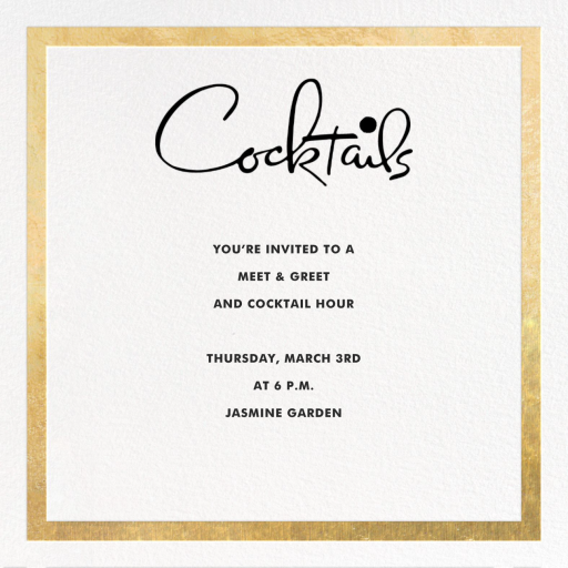 Classic Vintage - Cocktail Party Invitation by kate spade new york