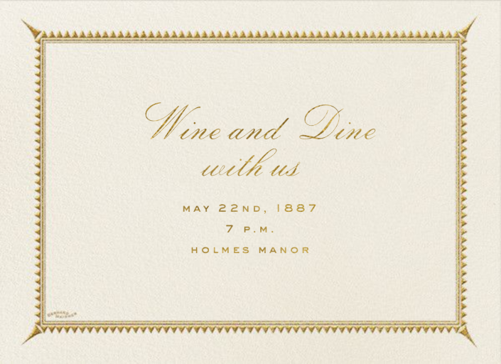 Triangles Border - Party Invitation by Bernard Maisner