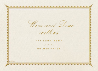 Triangles Border - Party Invitation by Bernard Maisner