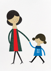 Mom and Me (Blanca Gómez) - Greeting Card by Red Cap Cards
