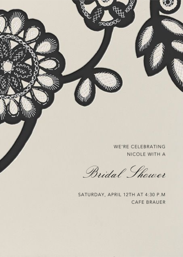 Camille Silk - Bridal Shower Invitation by Oscar de la Renta