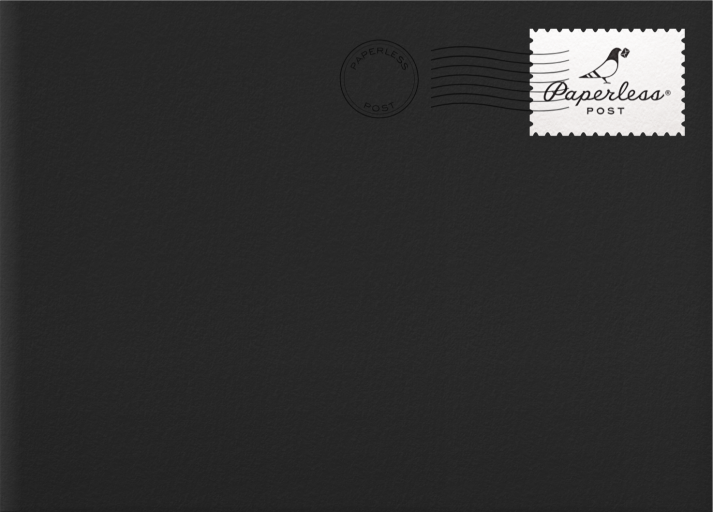 Photo Border Holiday Card Envelope