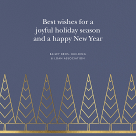 Deco Trees (Square) - Business Holiday Card by kate spade new york