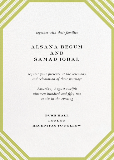 Claridge Tall - Wedding Invitation by Paperless Post