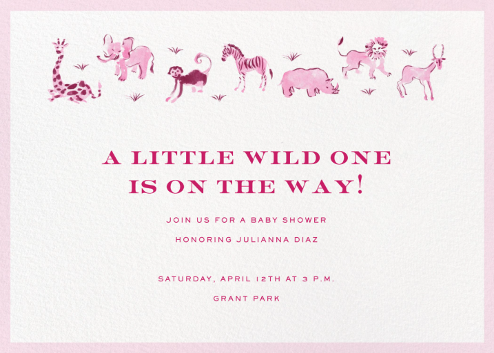 Wild Friends (Inslee Fariss) - Baby Shower Invitation by Dogwood Hill