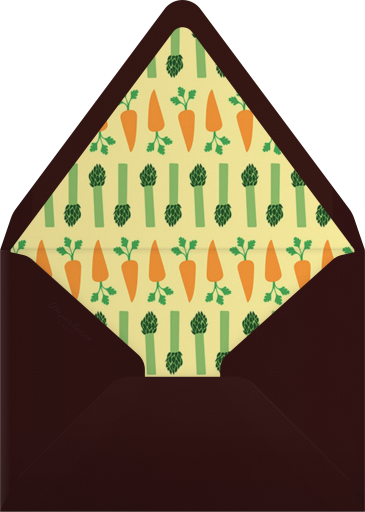 Waltz of the Vegetables - Paperless Post Envelope