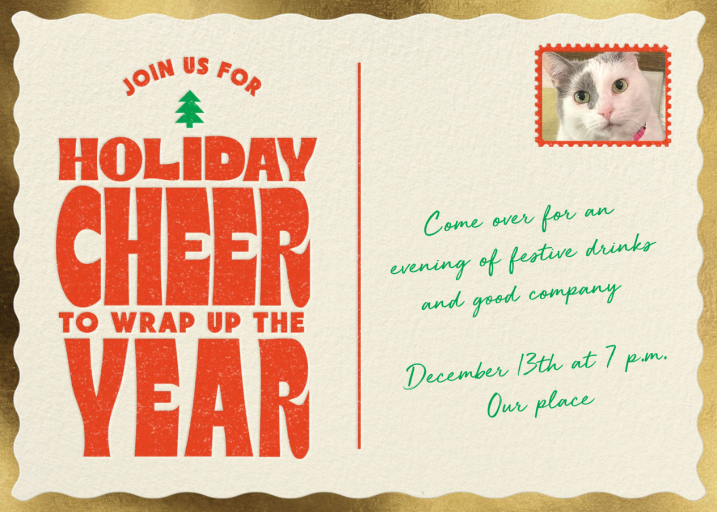 Postage - Holiday Party Invitation by Paperless Post