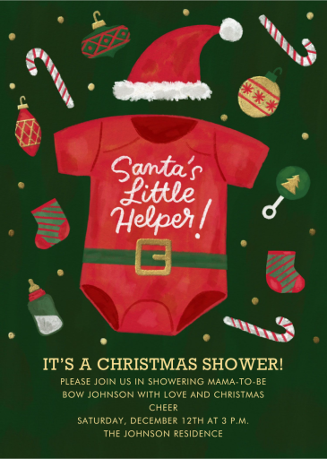 Santa Onesie by Paperless Post