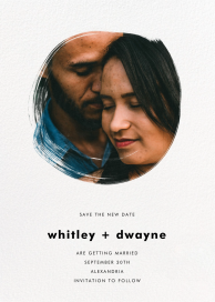 Painted Circle - Save the Date by Paperless Post