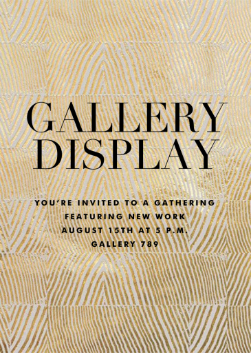 Objet - Art Exhibition Invitation by Kelly Wearstler