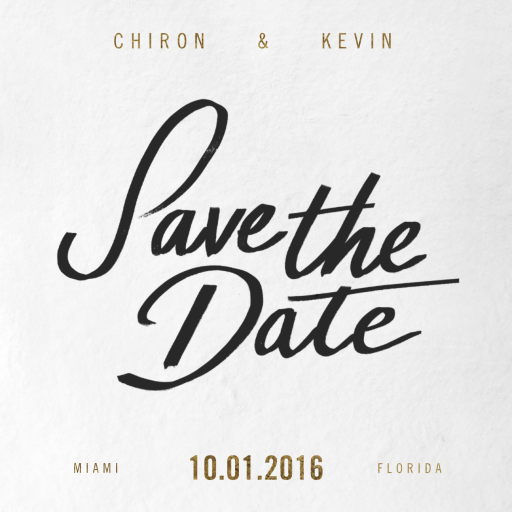 Bold Print - Save the Date by Paperless Post