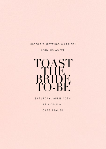 Editorial II (Photo Invitation) - Bridal Shower Invitation by Paperless Post - Back