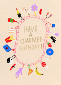 Charmed - Birthday Card by Carolyn Suzuki Studio