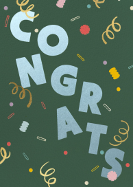 Confetti Cheers - Greeting Card by Paperless Post