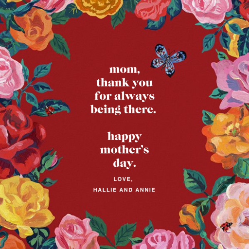 La Roseraie - Mother's Day Card by Nathalie Lété