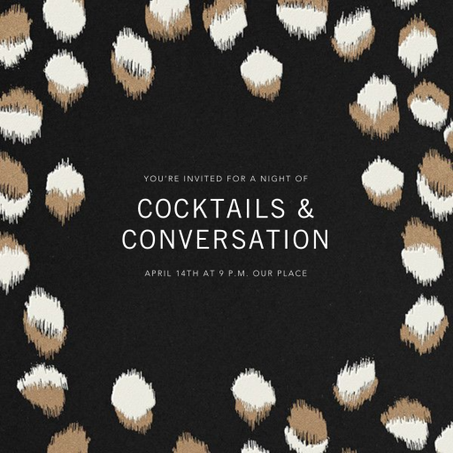 Feline - Cocktail Party Invitation by Kelly Wearstler