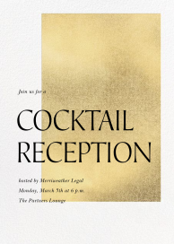 Modern Gold - Corporate Reception Invitation by Paperless Post