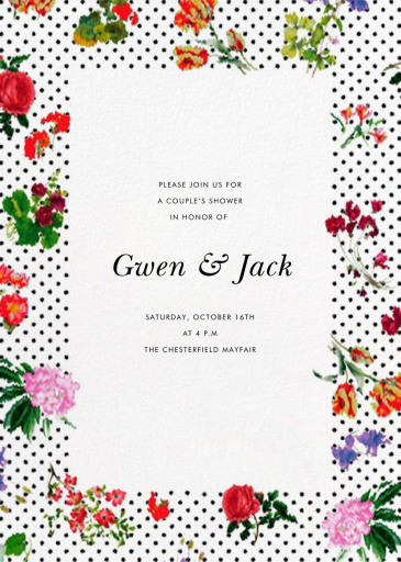 Botanical Dot - Invitation by Oscar de la Renta