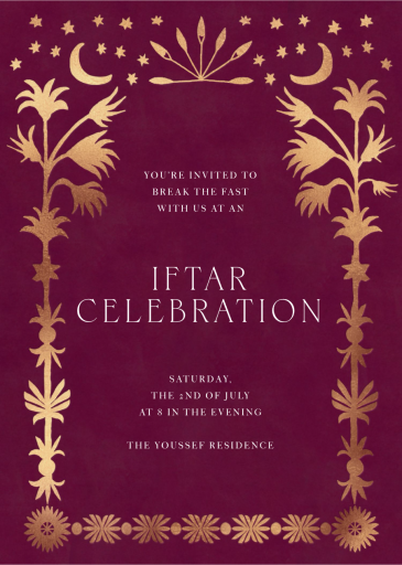 Golden Oasis - Ramadan & Eid Invitation by Jungalow