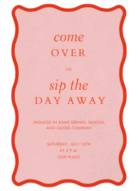 Rippled Trim - Cocktail Party Invitation by Paperless Post