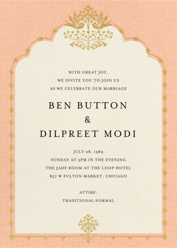 Aadya - Invitation by Anita Dongre