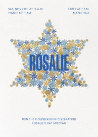 Sequin Star - Bar & Bat Mitzvah Invitation by Paperless Post