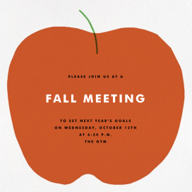 Apple in Season - Business Invitation by The Indigo Bunting