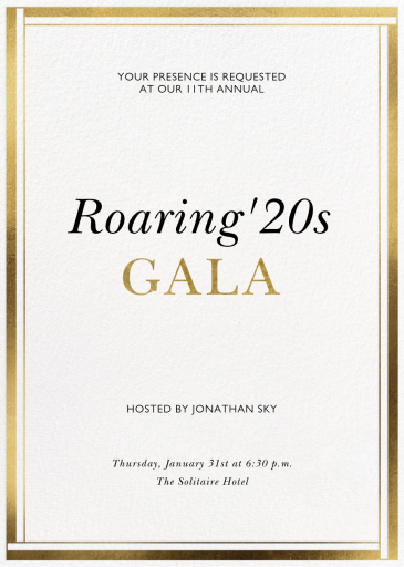 Gilded Frame - Fundraiser Invitation by Paperless Post