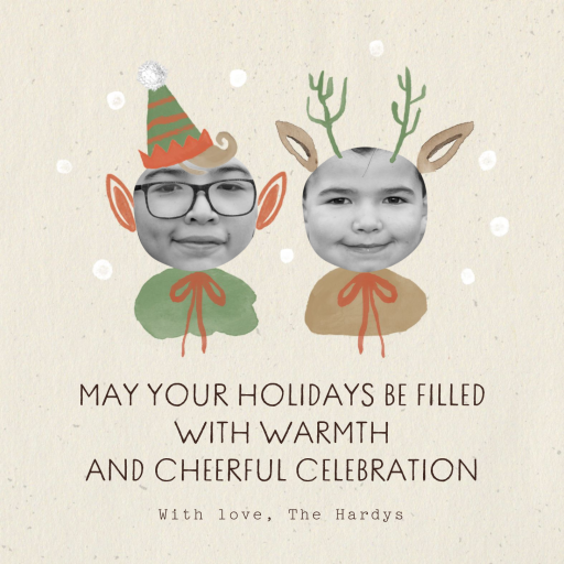 Little Saint Nick - Two - Christmas Card by Merrilee Liddiard