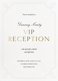 Embossed Border - Dining & Drinks Invitation by Paperless Post