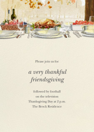 Turkey Tabletop - Thanksgiving Invitation by Felix Doolittle
