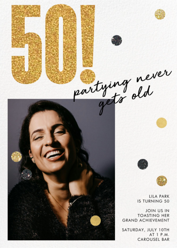 Never Gets Old - Birthday Invitation by Paperless Post