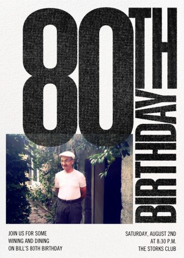 Biggie Photo - Birthday Invitation by Paperless Post