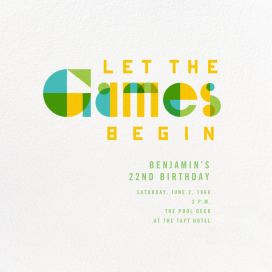 Old-School Game Night by Paperless Post