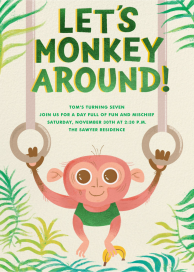 Monkey Mischief by Paperless Post