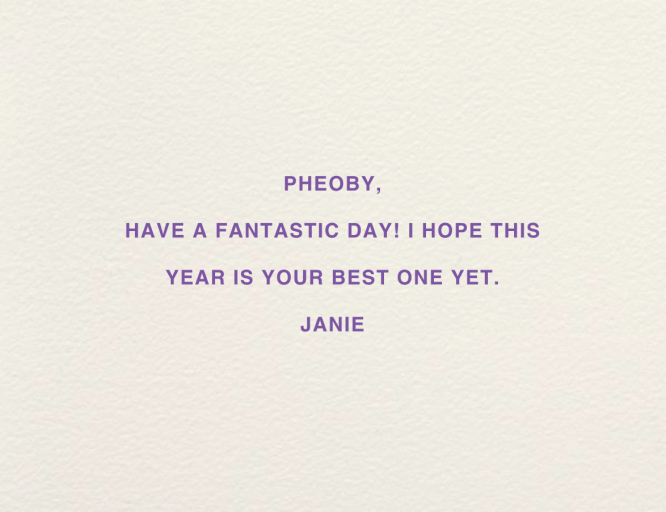 Crete Birthday - Birthday Card by Paperless Post - Back