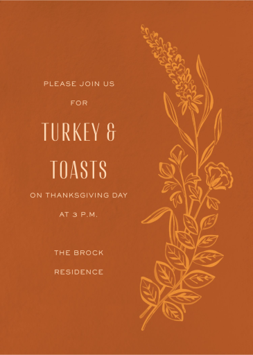 Wild Meadows - Thanksgiving Invitation by Paperless Post